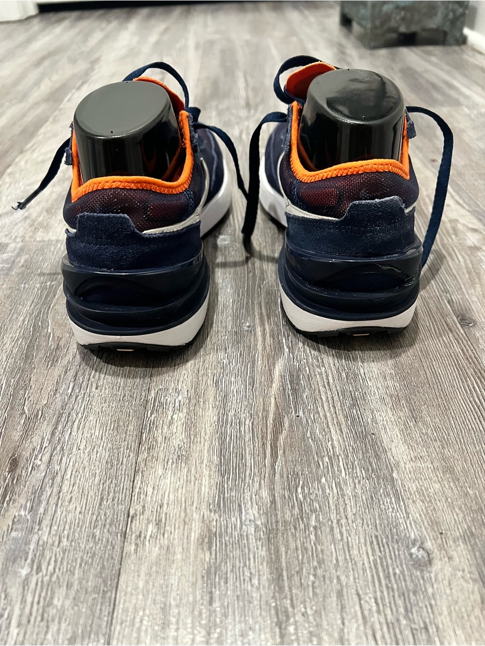 Nike Orange and Navy Kids' Athletic Sneakers - Picture 3 of 6